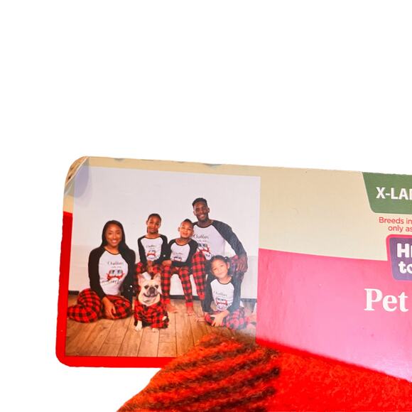 NWT Buffalo Red Black Plaid Pet Knit Dog Pajamas Size XL - Picture 3 of 6